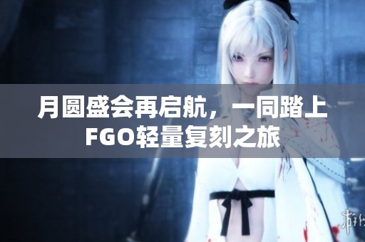 月圆盛会再启航，一同踏上FGO轻量复刻之旅