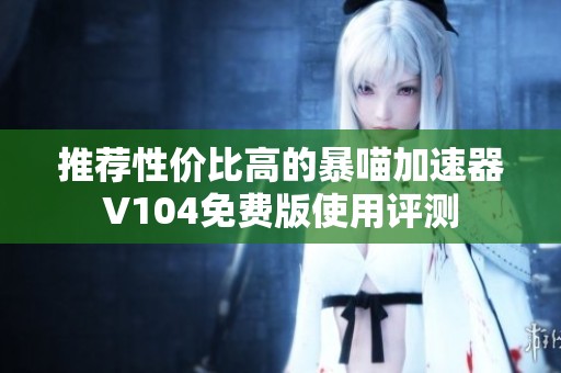 推荐性价比高的暴喵加速器V104免费版使用评测