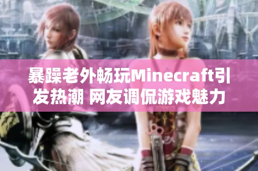 暴躁老外畅玩Minecraft引发热潮 网友调侃游戏魅力无限
