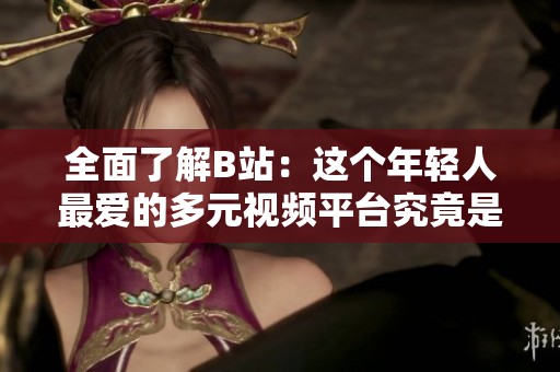 全面了解B站：这个年轻人最爱的多元视频平台究竟是什么？