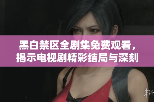 黑白禁区全剧集免费观看，揭示电视剧精彩结局与深刻主题