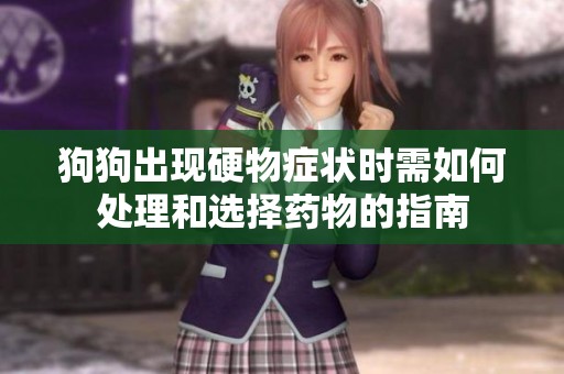 狗狗出现硬物症状时需如何处理和选择药物的指南