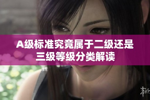 A级标准究竟属于二级还是三级等级分类解读