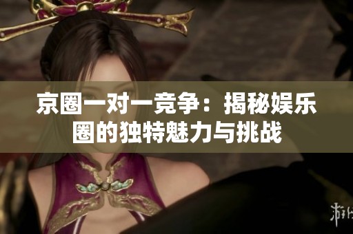 京圈一对一竞争：揭秘娱乐圈的独特魅力与挑战