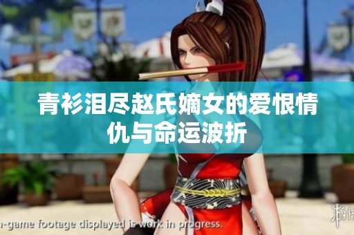 青衫泪尽赵氏嫡女的爱恨情仇与命运波折