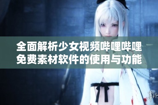 全面解析少女视频哔哩哔哩免费素材软件的使用与功能