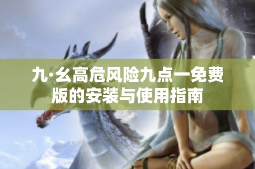 九·幺高危风险九点一免费版的安装与使用指南