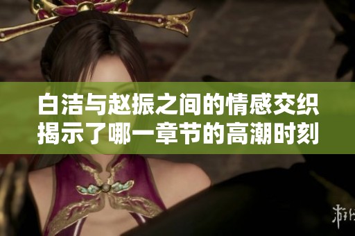 白洁与赵振之间的情感交织揭示了哪一章节的高潮时刻