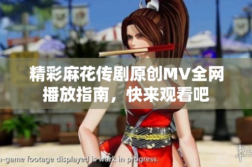精彩麻花传剧原创MV全网播放指南，快来观看吧