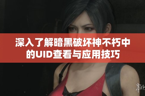 深入了解暗黑破坏神不朽中的UID查看与应用技巧