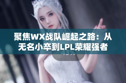 聚焦WX战队崛起之路：从无名小卒到LPL荣耀强者
