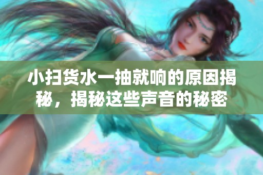 小扫货水一抽就响的原因揭秘，揭秘这些声音的秘密