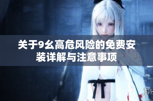 关于9幺高危风险的免费安装详解与注意事项