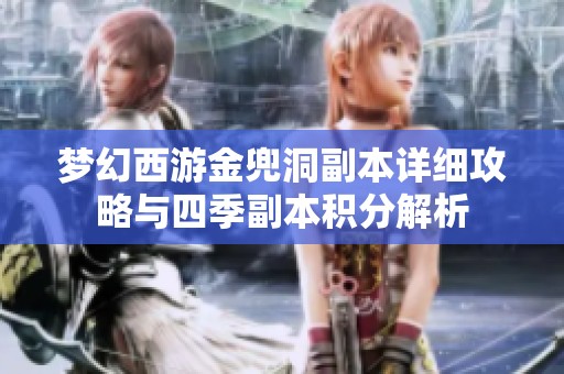 梦幻西游金兜洞副本详细攻略与四季副本积分解析