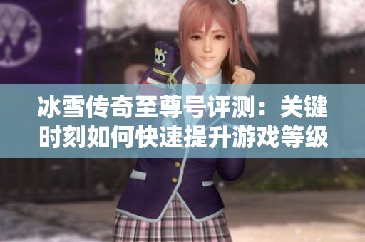 冰雪传奇至尊号评测：关键时刻如何快速提升游戏等级