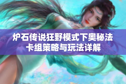 炉石传说狂野模式下奥秘法卡组策略与玩法详解