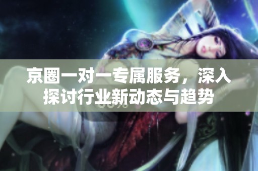 京圈一对一专属服务，深入探讨行业新动态与趋势