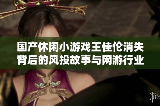 国产休闲小游戏王佳伦消失背后的风投故事与网游行业现状解析