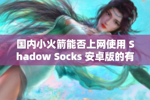 国内小火箭能否上网使用 Shadow Socks 安卓版的有效性分析