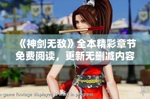 《神剑无敌》全本精彩章节免费阅读，更新无删减内容尽在起点女生网
