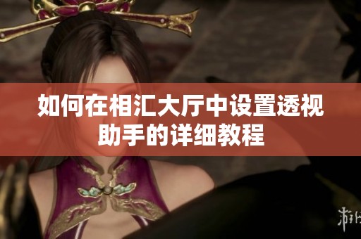 如何在相汇大厅中设置透视助手的详细教程