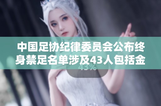 中国足协纪律委员会公布终身禁足名单涉及43人包括金敬道