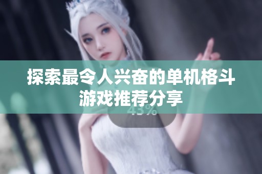 探索最令人兴奋的单机格斗游戏推荐分享