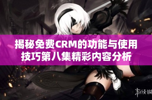 揭秘免费CRM的功能与使用技巧第八集精彩内容分析