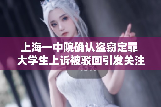 上海一中院确认盗窃定罪 大学生上诉被驳回引发关注