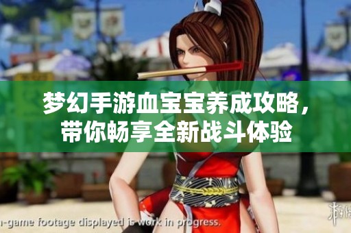 梦幻手游血宝宝养成攻略，带你畅享全新战斗体验