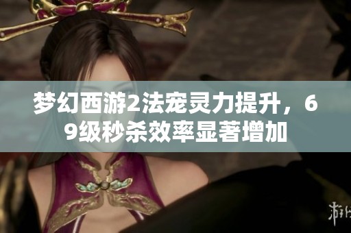 梦幻西游2法宠灵力提升，69级秒杀效率显著增加