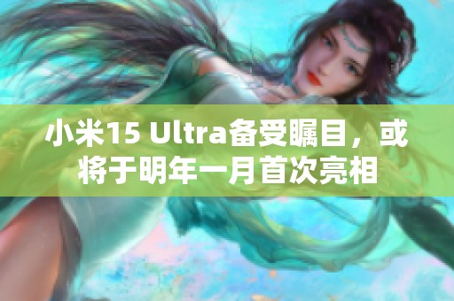 小米15 Ultra备受瞩目，或将于明年一月首次亮相