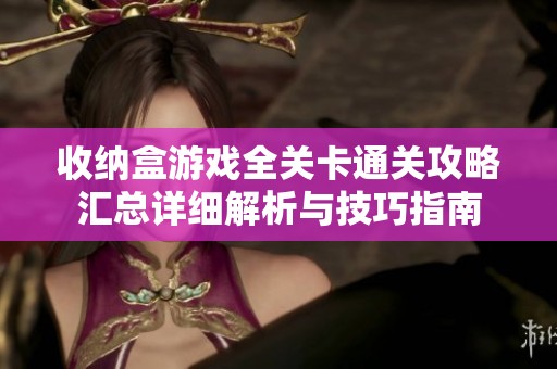 收纳盒游戏全关卡通关攻略汇总详细解析与技巧指南