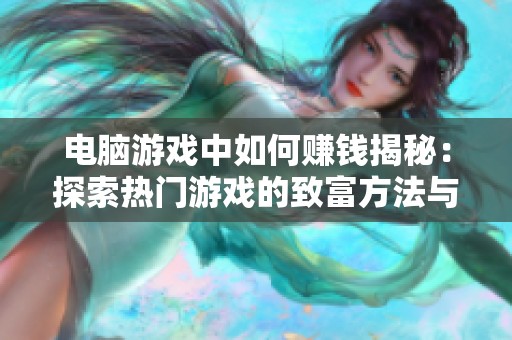 电脑游戏中如何赚钱揭秘：探索热门游戏的致富方法与策略